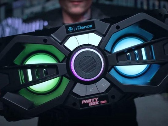 iDance DJ301 Party Speaker - Portable Bluetooth Speaker met Disco LED-Verlichting - 100 Watt vermogen - USB en AUX Aansluiting van iDance — afbeelding 3