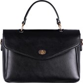 Jobo By JET - Classy bag - Black - handtas - schoudertas - Trendy tas - zwart - crossbodybag - Dames - Vrouwen - gouden details
