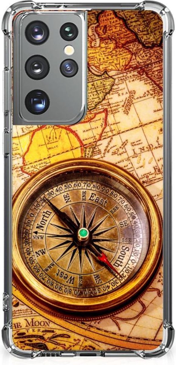 Samsung Galaxy S21 Ultra Telefoonhoesje met valbescherming Kompas