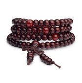 Cabantis Kralen Armband|Boeddhistisch|Armband Dames|Armband Heren|Bordeaux-Rood