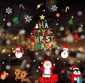 Vitrauphanie de Noël - Décoration de Noël - carte de Noël - Noël Penguin - cadre décoration de Noël - Décoration de Noël Fenêtre - Décoration de fenêtre hiver