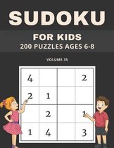 Sudoku For Kids 200 Puzzles Ages 6-8 Volume 35