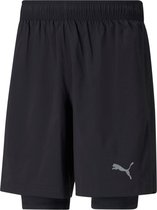 Puma Run Favorite Woven 2IN1 7" Short  Sportbroek - Maat S  - Mannen - zwart
