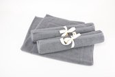 ARTG® Towelzz - Badmat - 100% Katoen - Zware kwaliteit - 50 x 80 cm -  Antracietgrijs - Anthracite Grey -