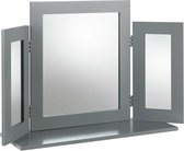 Argos Home - Drievoudige spiegel - Grijs - houten spiegel - make upspiegel