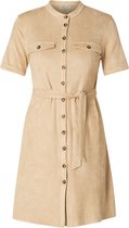 IVY BEAU Narena Jurk - Sand - maat 38