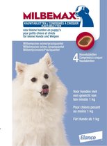 Elanco Milbemax Kauwtablet Kleine Hond - Anti wormenmiddel - 12 g 4 tab 1 Tot 5 Kg