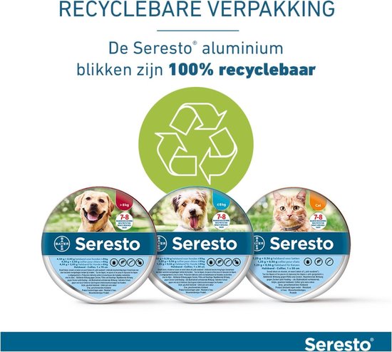 Seresto Teken- en Vlooienband - Anti tekenmiddel - Kat - 38 cm