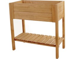 Luxe kweektafel/Moestuintafel op poten Naturel 80x40x80 (lxbxh) Naturel