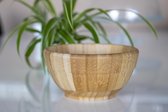 Schafer Bamboe serveerschaal - houten kom - 15 cm - bamboo - bord - schaal voor tapas