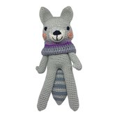 Sis & Sis, handmade by Cora. Gehaakte knuffel 'Rik de Wolf', handgemaakt, 100% katoen