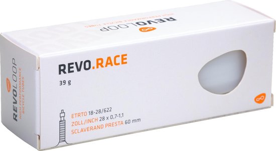 Foto: Revoloop race 28 ultralichte binnenband 39 gram racefiets 60mm ventiel 