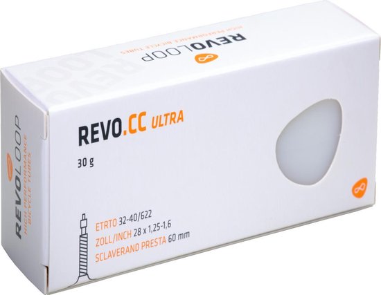 Revoloop CC Ultra 28" ultralichte binnenband 30 gram | Cyclo Cross | Gravel bike | 60mm ventiel |
