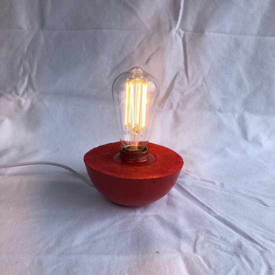 alleen de ober Natuur Beton lamp 'Semaforo'| nachtkast lampje | handgemaakte lamp | industriële  lamp |... | bol.com