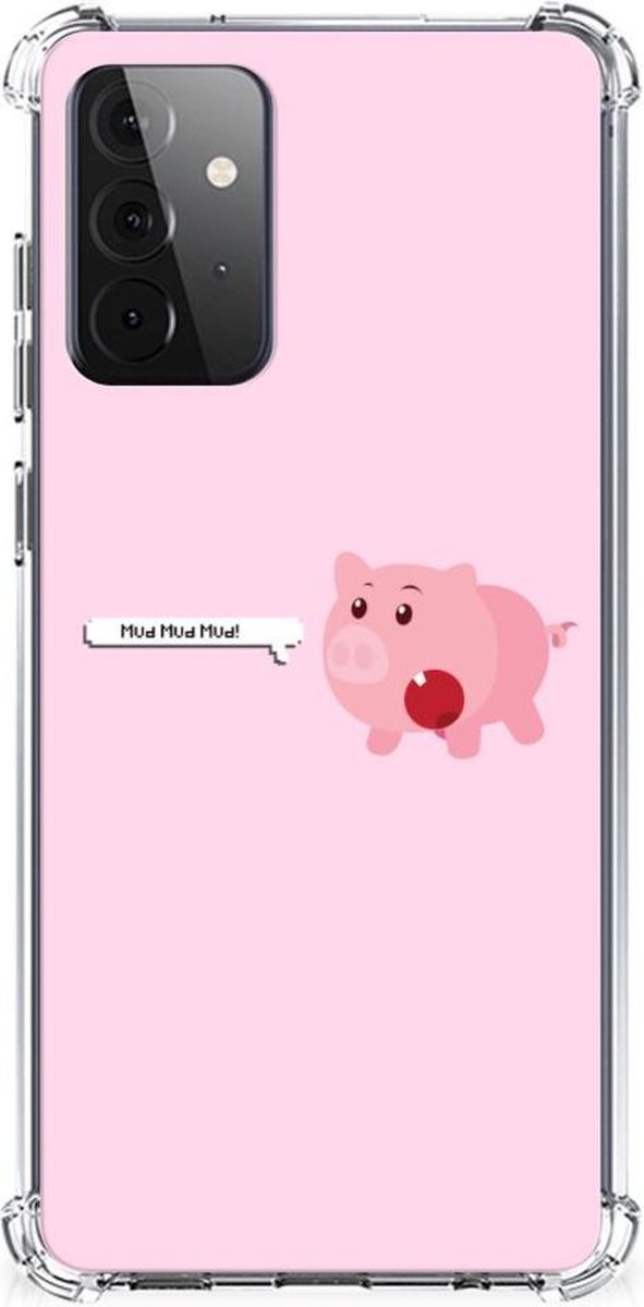 Samsung Galaxy A72 4G/5G Stevig Bumper Hoesje Pig Mud