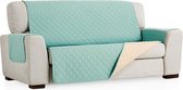 Duo quilt - Bankbeschermer - 130cm breed - Mint - Twee kanten te gebruiken - OekoTex keurmerk