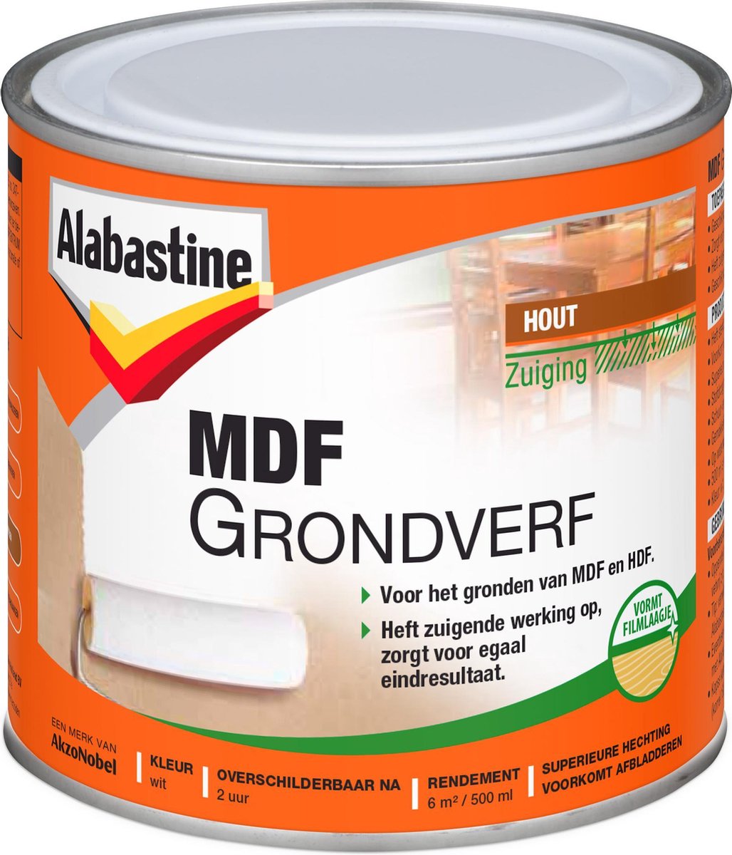 Alabastine MDF Grondverf - - 500 ml | bol.com