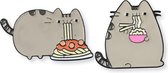 Pusheen - Food series - Schattige kat pins - Set van 2 - Broche - Anime - Kawaii