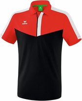 Erima Squad Polo Rood-Zwart-Wit Maat L