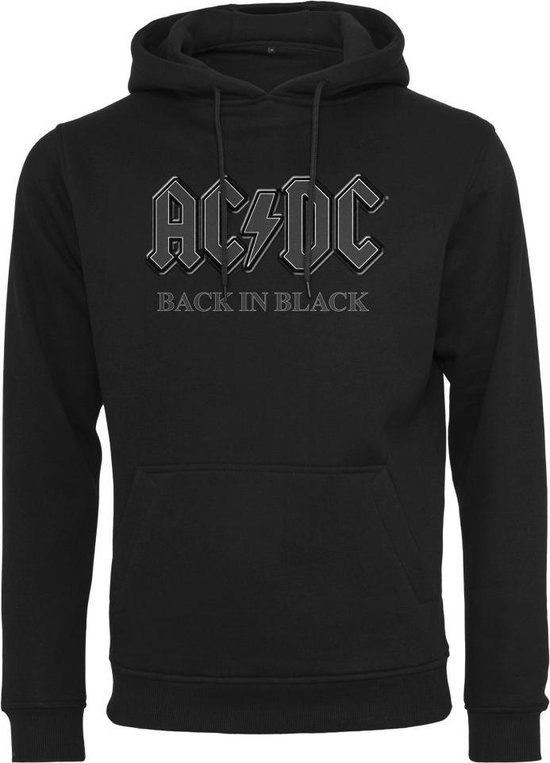 Urban Classics AC/DC Hoodie/trui -S- ACDC Back In Black Zwart