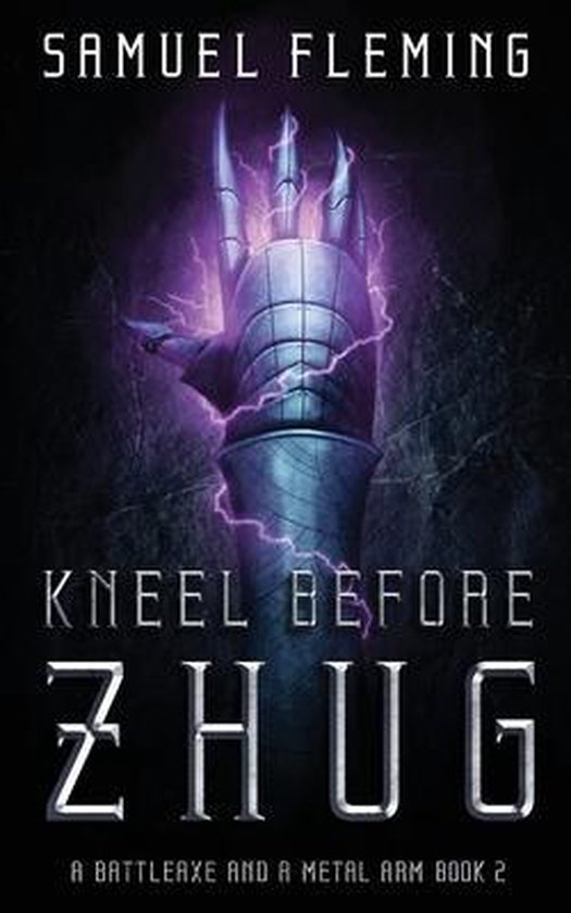 Foto: A battleaxe and a metal arm kneel before zhug