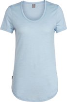 Icebreaker T-shirt Solace Dames Merinowol Lichtblauw Maat M