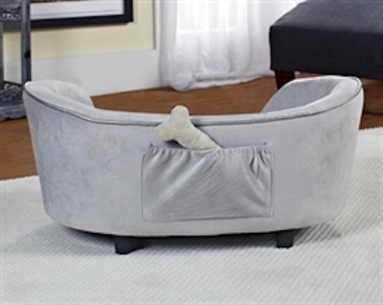 Enchanted Pet Enchanted Hondenmand / Sofa Constantine Zilverkleurig 86,5X58,5X39,5 CM
