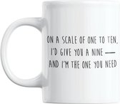 Studio Verbiest - Mok - Liefde / Valentijn / Poezie - On a scale of one to ten I'd give you a nine. And I'm the one you need - 300ml