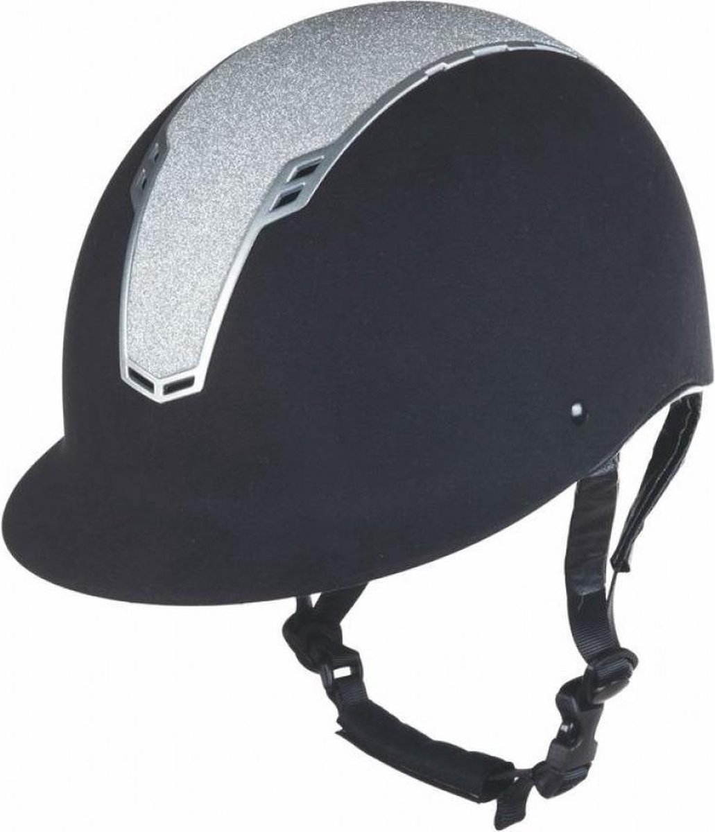 Cap veiligheidshelm Graz zwart / zilver maat M/L (57-59 cm)