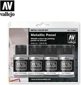Vallejo val 77601 - Metal Color Set Verf Set - Metallic Panel 4 x 32 ml