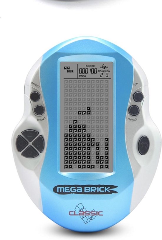 New Tetris Game Console *2021* Blauw Tetris Spelcomputer Digital - BBEC