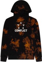 Conflict Hoodie Tie Dye Black