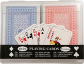 Wingrepublic- 2 x 56 Luxe Speelkaarten - Spelkaarten - Handige Opbergdoos -Bridge kaarten-  Poker Kaarten - 2 STUKS - Kaartspel -