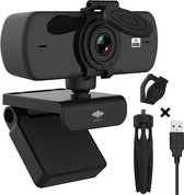 Webcam - 4 MP - Webcam met Microfoon en Tripod! - 2K - 30FPS - 2560x1440 - Webcams - Gaming - Webcam voor PC - Plug&Play - Webcam cover - Laptop Camera - Webcam voor Computer - Windows/IO - T