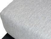 SALE - Fissaggio | Hoeslaken - Fitted Sheet - Yarn Dyed Katoen - Grijs - 160x200x30cm