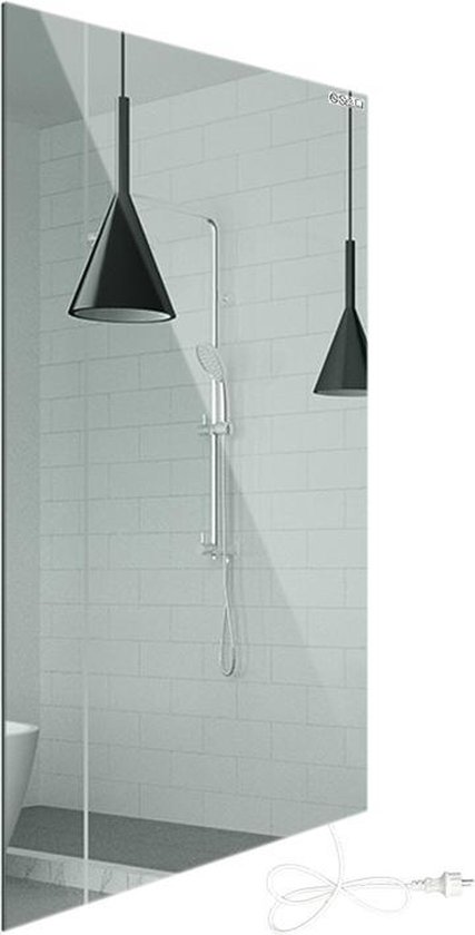 VH serie GM Infrarood verwarmde Spiegel van 60 x 120 cm - 700 watt - Wandmontage