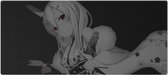Anime Gaming Muismat XXL - 70x30 CM - Hentai - Manga - Pc Gaming Setup - Gamer - Naruto - Black & Grey - #1