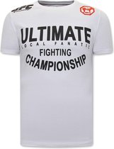 Ultimate Fighting Heren Tshirt - Wit