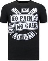 Shirt met Print Heren  - Sons of Anarchy MC - Zwart