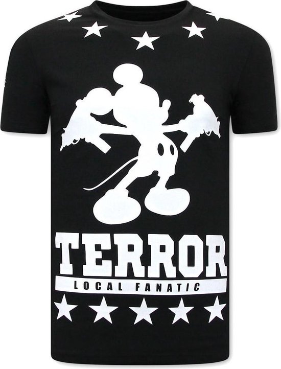 T-shirt Homme Local Fanatic Exclusive - Terror Mouse - Zwart - Tailles: L