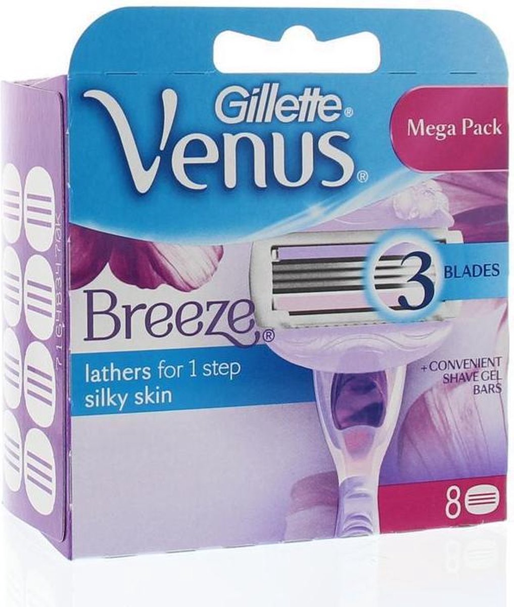 Gillette Venus ComfortGlide Breeze Scheermesjes Vrouwen - 8 stuks - Gillette Venus