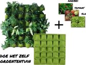 All-in-one Groentetuin - Verticale tuin met 3 verschillende groentezaden - DIY Groentetuin | Verticale tuin - Hangende plantenzak - Moestuin - Kruidenmuur - Plantenmuur - Hangende tuin - Hang