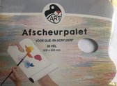 Afscheurpalet 229  x 305 mm 20 vellen Afscheurpalet is voor Olie en Acrylverf