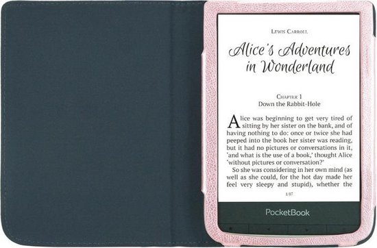 Luxe Hoesje Geschikt voor Pocketbook Touch Lux 4 Hoes Cover Roze Goud | bol