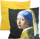 Kussenhoes, 45x45 cm, Vermeer, Meisje met de parel