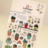 Fragrance Levensstijl Leuke DIY Scrapbooking Dagboek Briefpapier Stickers