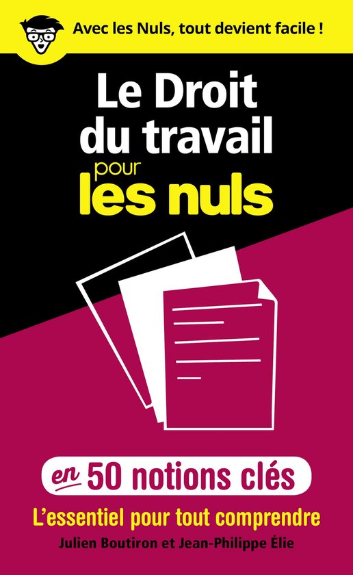 Le Droit du travail pour les Nuls en 50 notions clés - L'es ... - cover