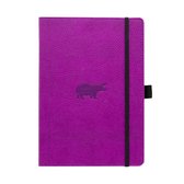 Dingbats* Notitieboek A6 Wildlife Purple Hippo - Gelinieerd