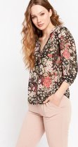 LOLALIZA Recycled polyester blouse - Zwart - Maat 34