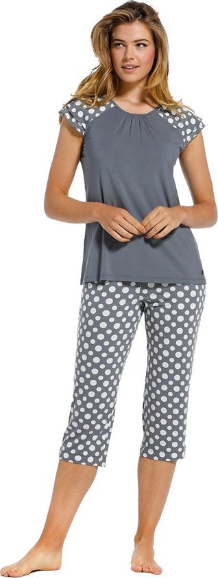 Pastunette pyjama dames - grijs - stippen - 25211-324-3/913 - maat 44 |  bol.com